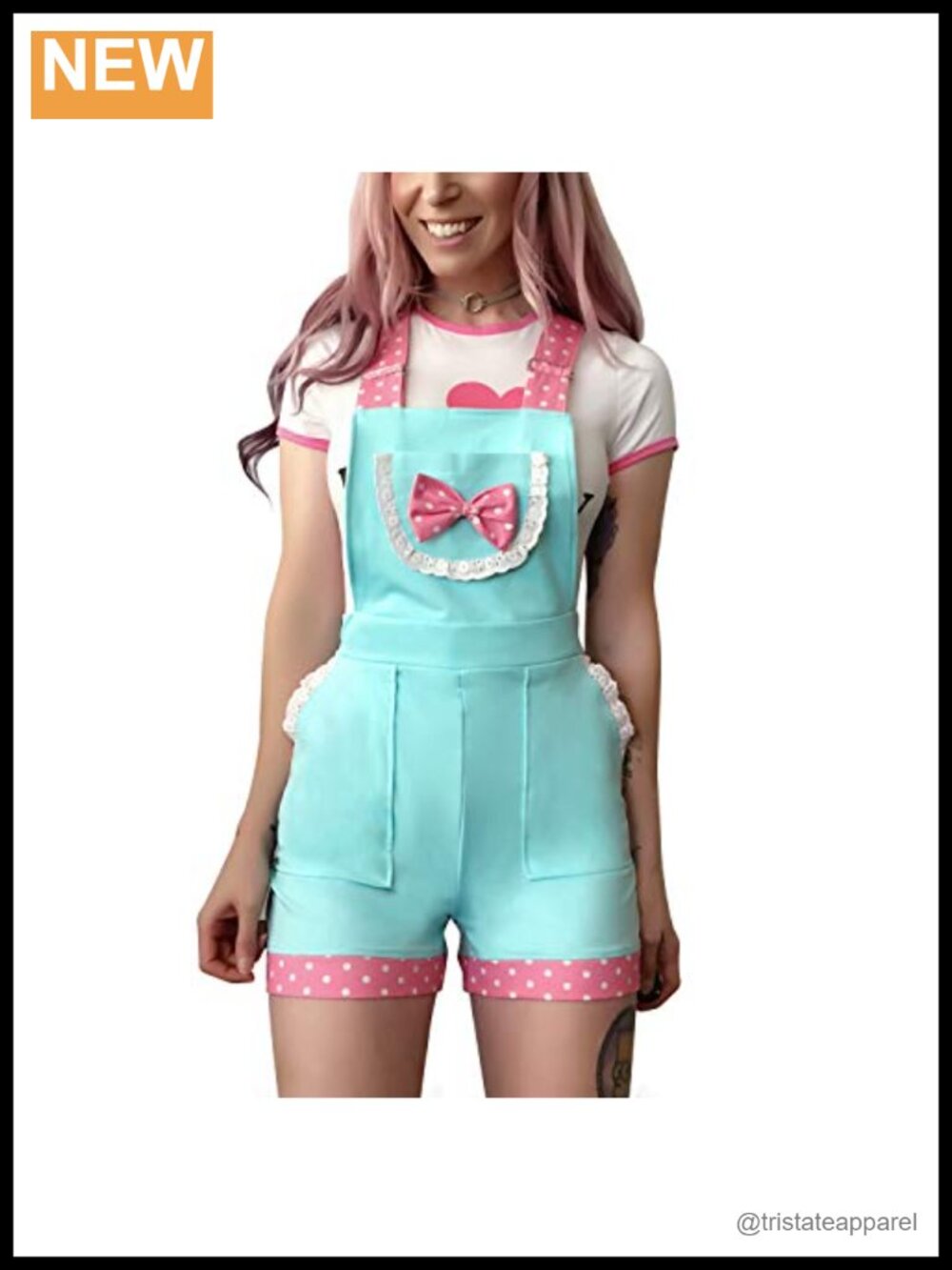 Pastel Short Overalls with Adjustable Straps and Bodycon Fit